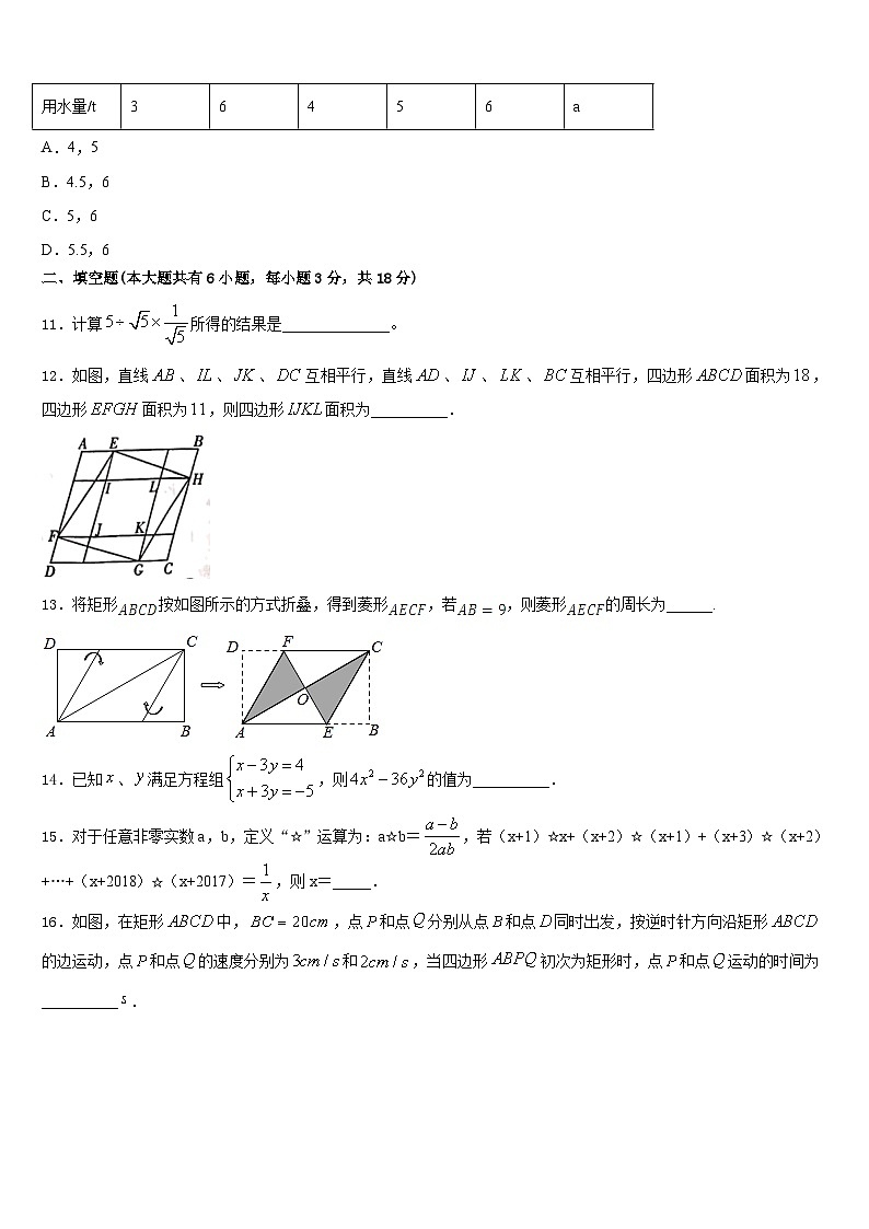 2022-2023学年河南省信阳固始县联考七年级数学第二学期期末经典模拟试题含答案第3页
