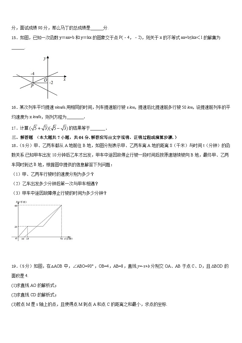 2022-2023学年河南省洛阳市宜阳县七下数学期末达标检测模拟试题含答案第3页