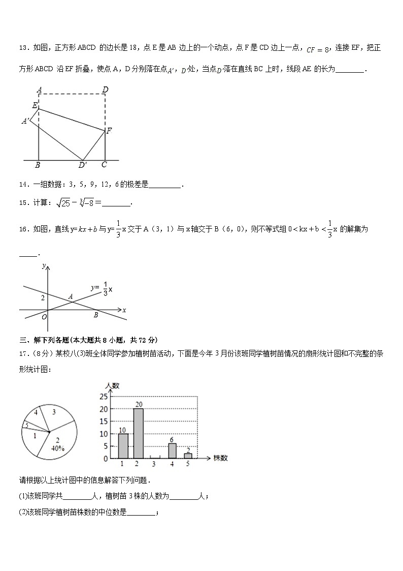 2022-2023学年浙江省温州市五校七年级数学第二学期期末质量跟踪监视试题含答案第3页