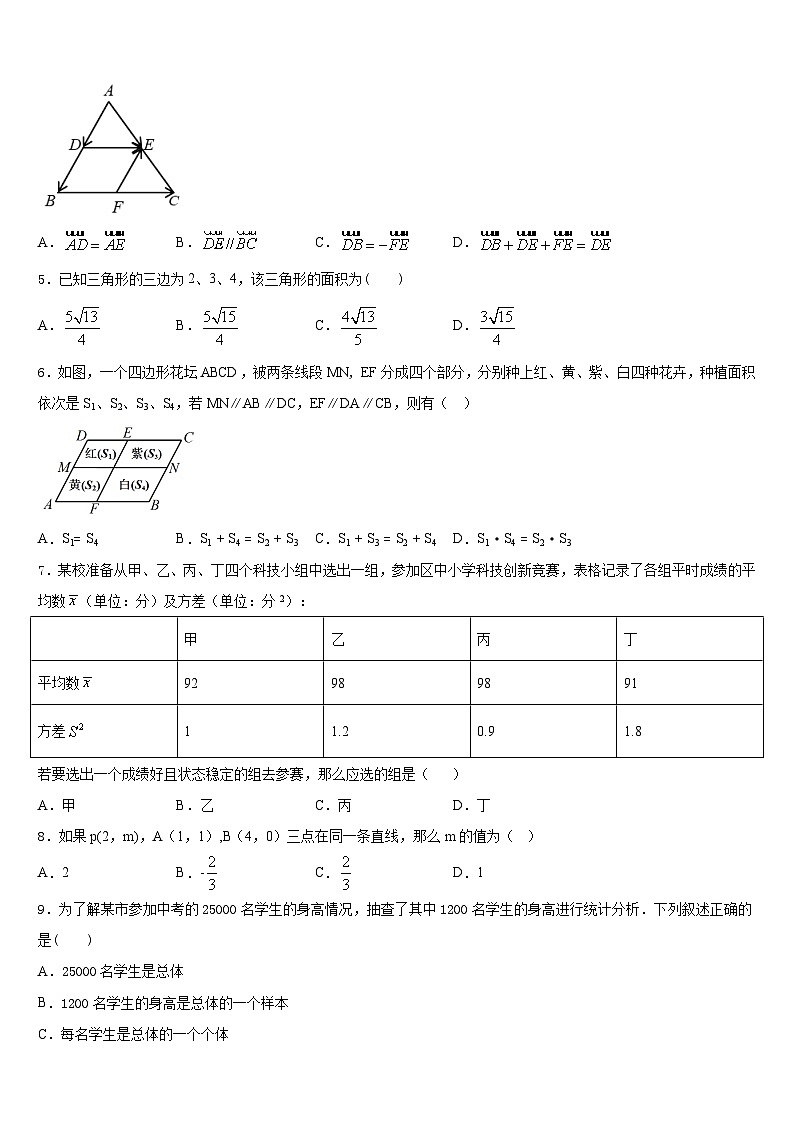 2022-2023学年湖北省省直辖县数学七下期末预测试题含答案第2页