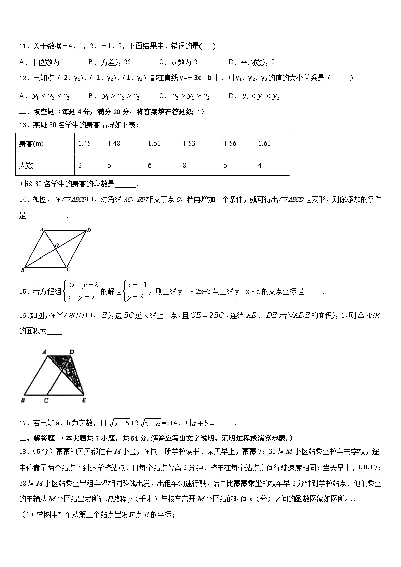2022-2023学年湖北省随州市名校七下数学期末调研模拟试题含答案03