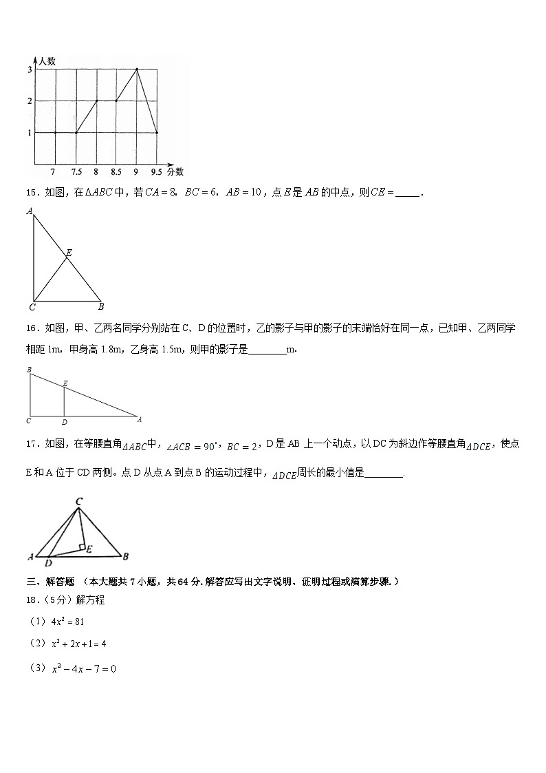 2022-2023学年甘肃省白银市育才学校数学七下期末调研试题含答案03