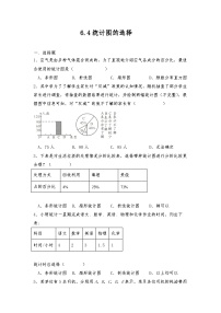 初中6.4 统计图的选择优秀课后测评