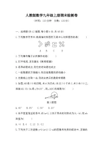 【阶段测试】人教版数学九年级上册-- 期末检测卷(含答案)