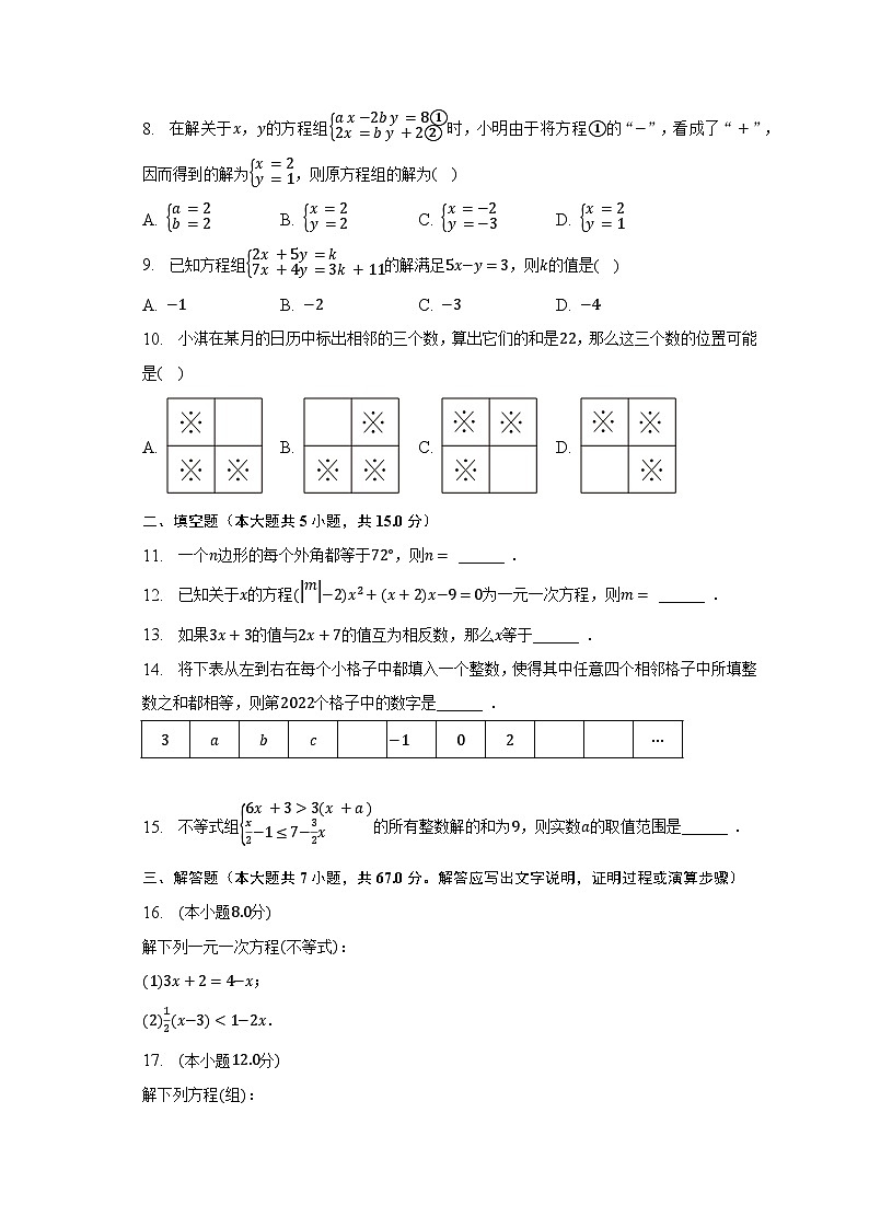 2022-2023学年河南省南阳市桐柏县七年级(下)期中数学试卷(含解析)第2页