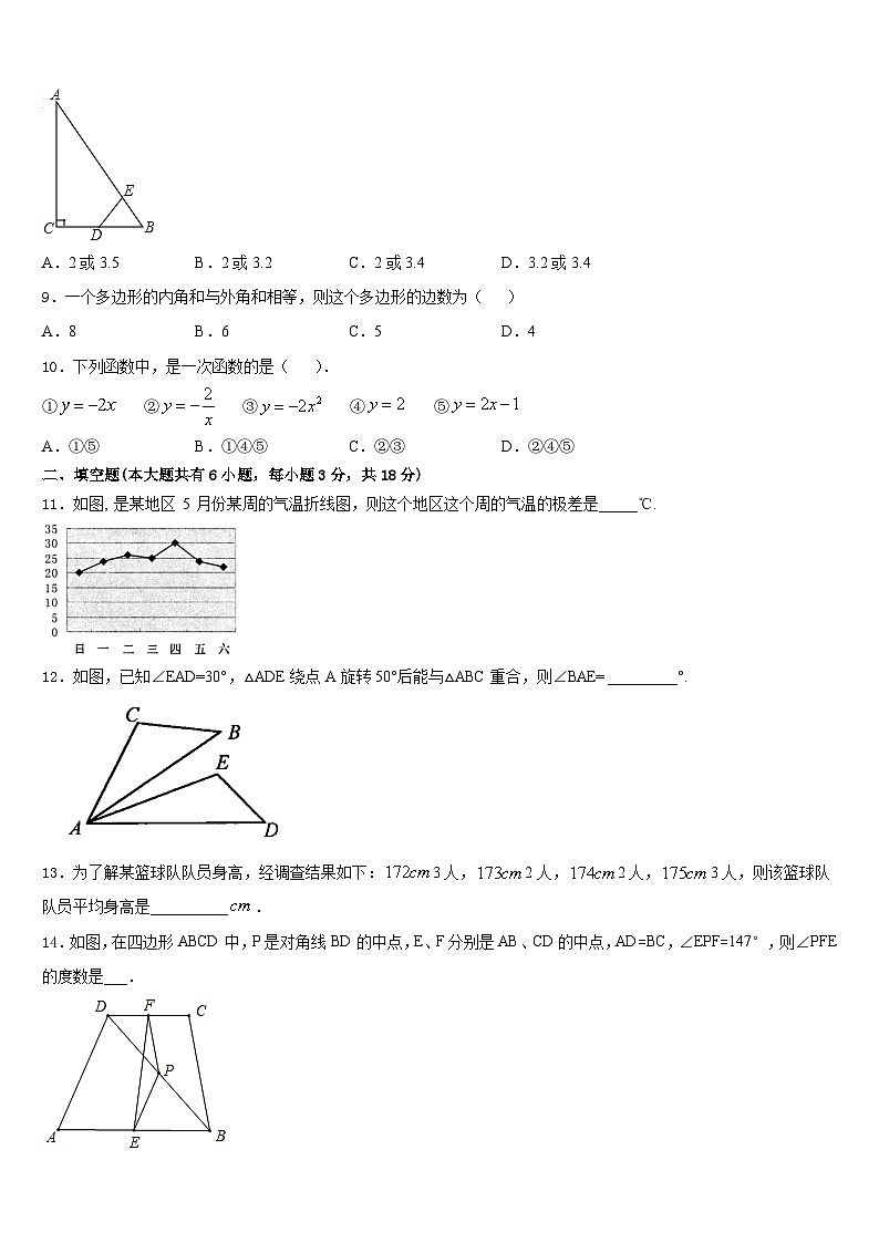 2022-2023学年辽宁省朝阳建平县联考七年级数学第二学期期末复习检测试题含答案第2页