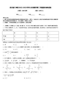 四川省仁寿县2022-2023学年七年级数学第二学期期末调研试题含答案