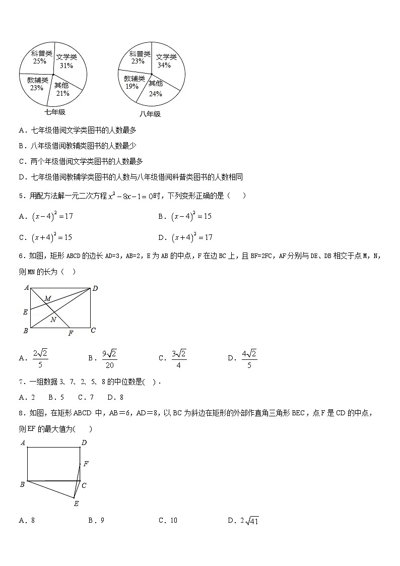 山东省临朐市2022-2023学年七年级数学第二学期期末教学质量检测试题含答案第2页
