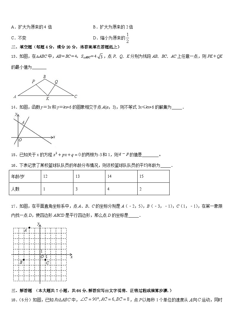 山东省聊城市东阿县2022-2023学年七下数学期末经典模拟试题含答案第3页
