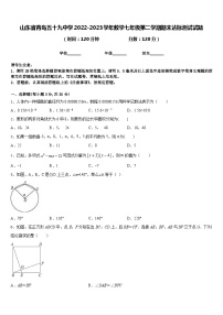 山东省青岛五十九中学2022-2023学年数学七年级第二学期期末达标测试试题含答案