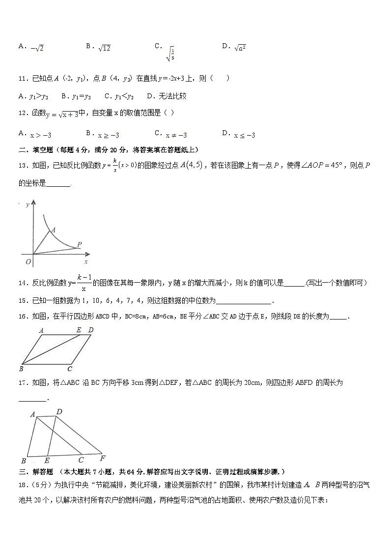 山东省邹平双语学校2022-2023学年数学七下期末学业质量监测模拟试题含答案第3页