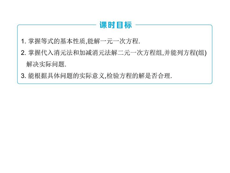 中考数学一轮知识点梳理 方程、不等式及其应用课件第3页