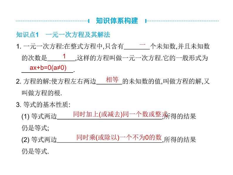 中考数学一轮知识点梳理 方程、不等式及其应用课件第4页