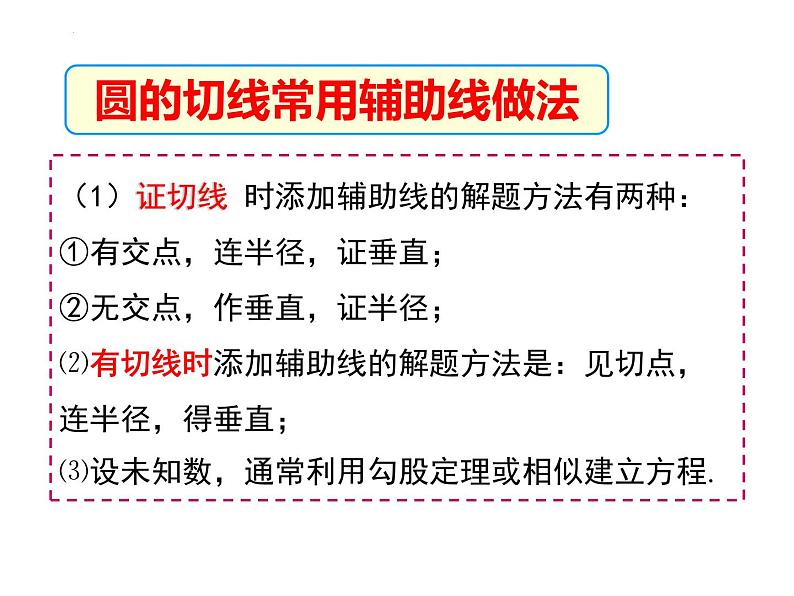 圆的切线性质与判定-中考数学一轮复习课件第5页