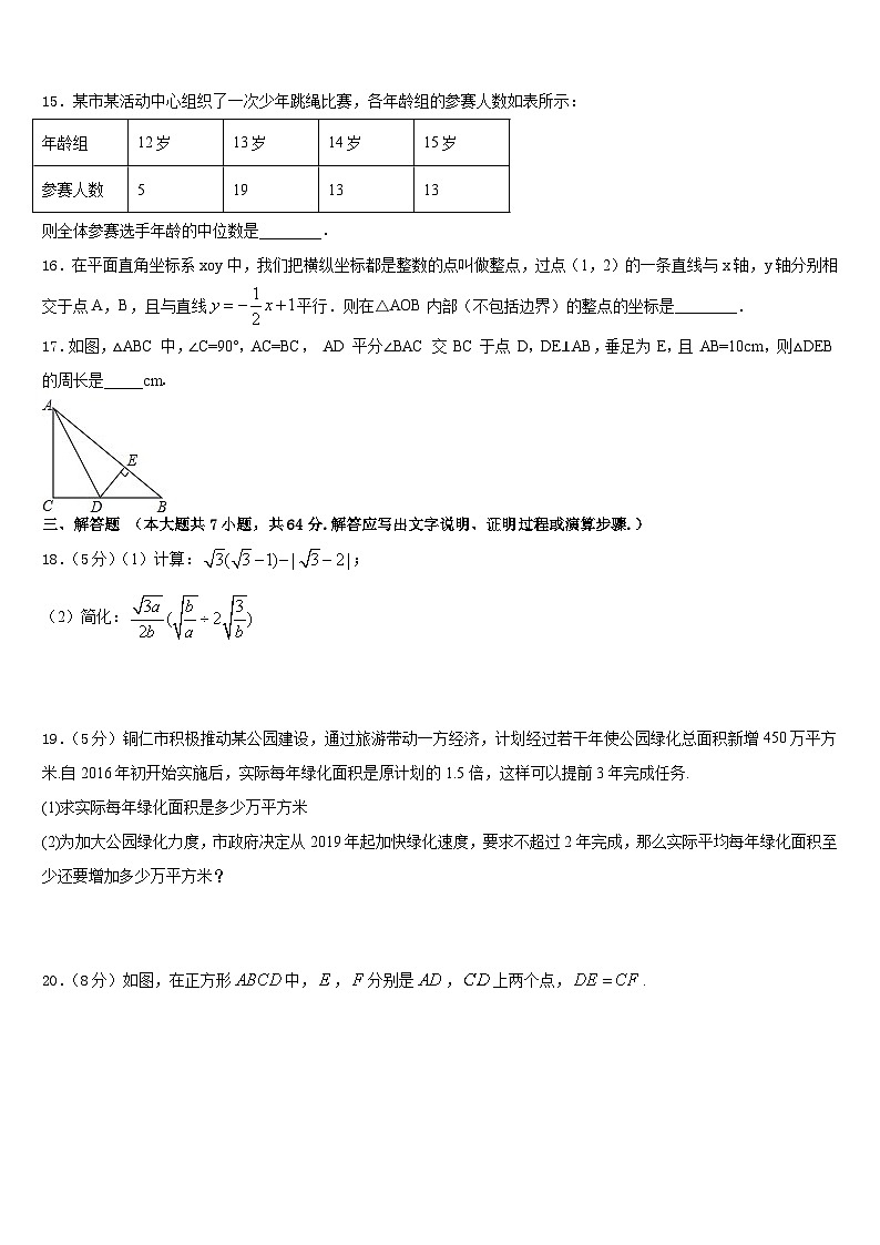 江苏省扬州市仪征市、高邮市2022-2023学年数学七下期末学业水平测试试题含答案第3页