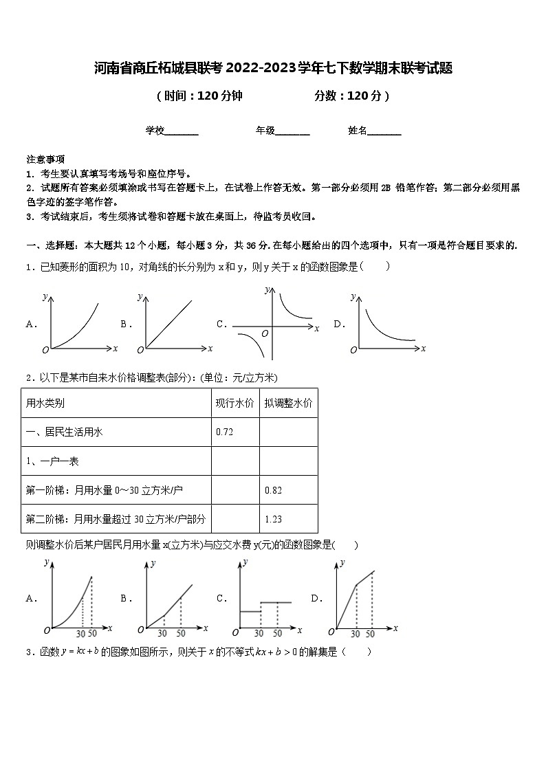 河南省商丘柘城县联考2022-2023学年七下数学期末联考试题含答案01