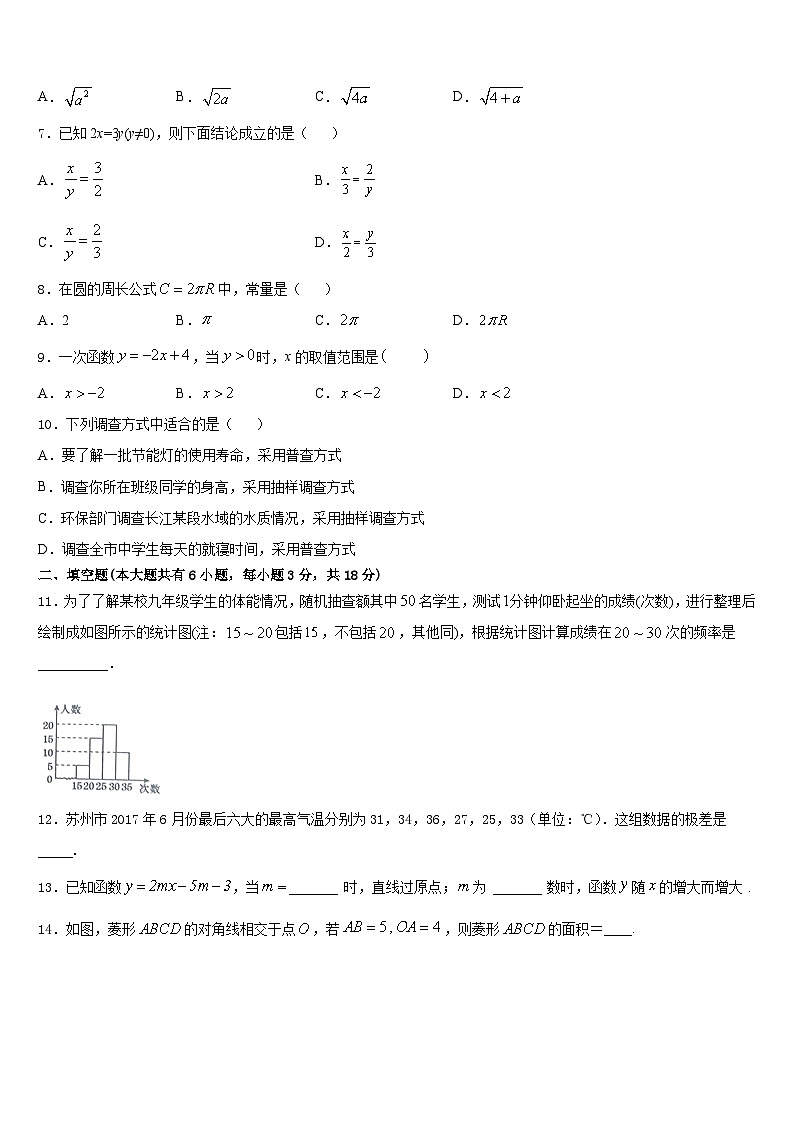 浙江省杭州市采荷中学2022-2023学年数学七下期末学业质量监测模拟试题含答案第2页