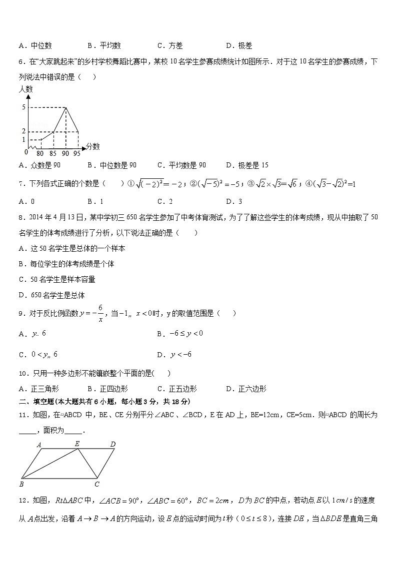 浙江省杭州市西湖区绿城育华2022-2023学年七年级数学第二学期期末统考试题含答案第2页