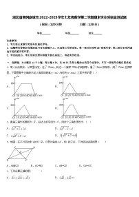 湖北省黄冈麻城市2022-2023学年七年级数学第二学期期末学业质量监测试题含答案