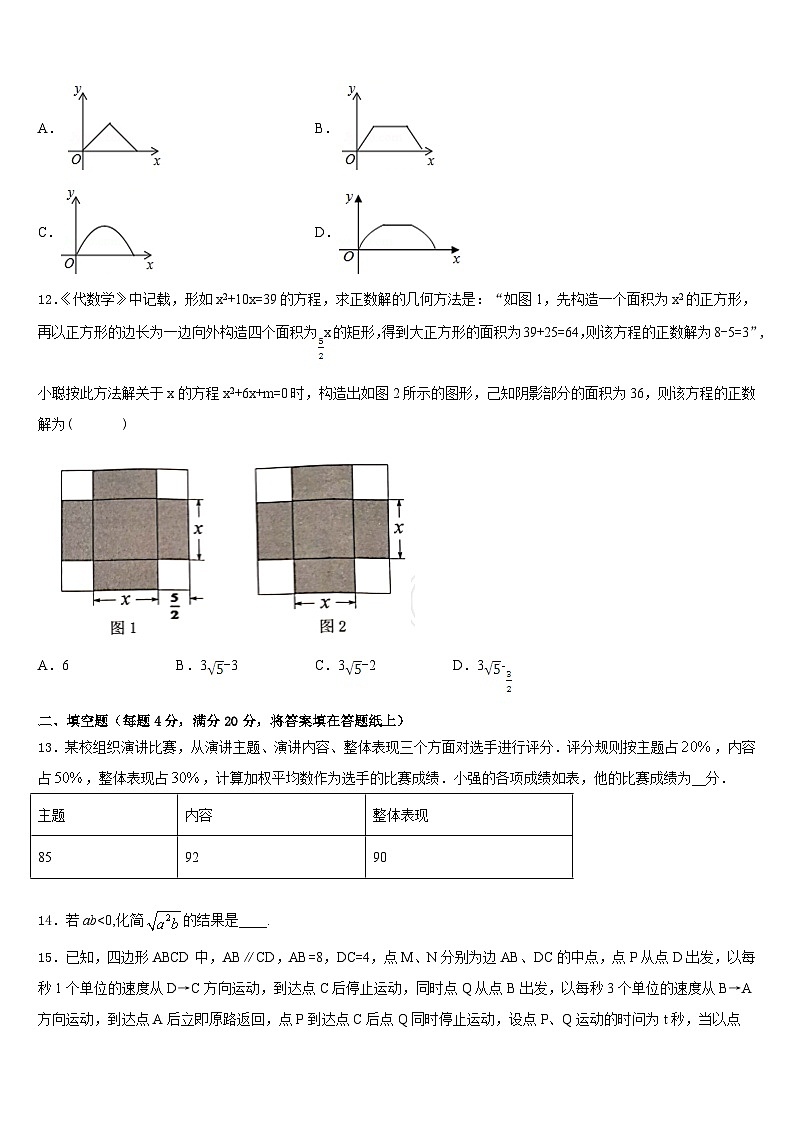 辽宁省沈阳市皇姑区五校2022-2023学年七下数学期末调研模拟试题含答案第3页