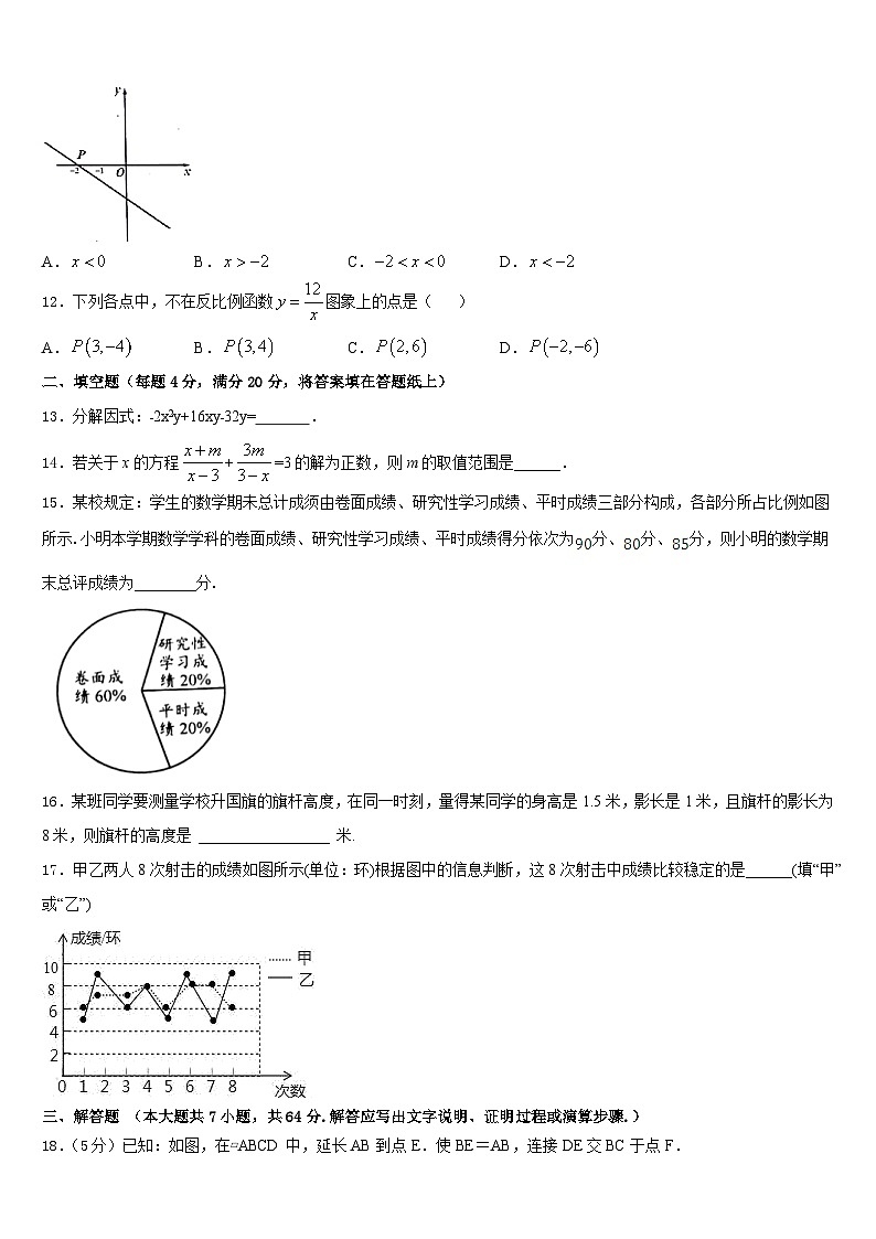陕西省西安临潼区骊山初级中学2022-2023学年数学七年级第二学期期末质量检测模拟试题含答案第3页