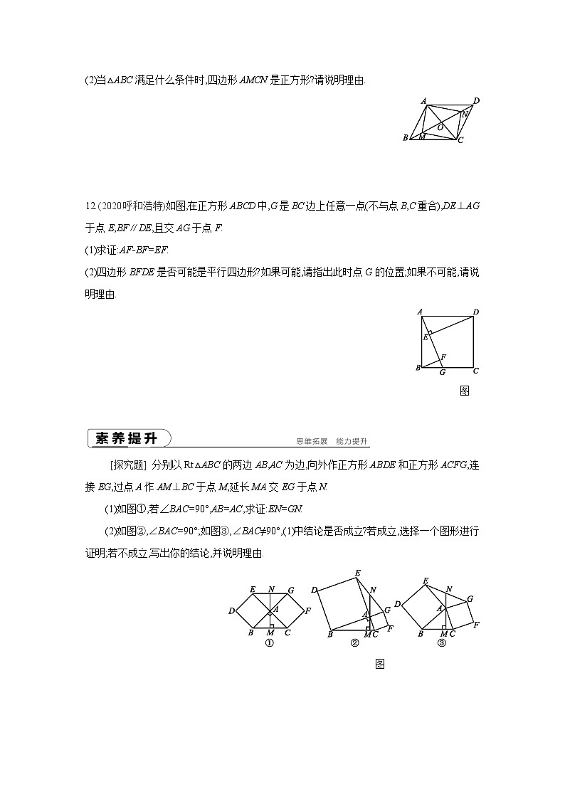 湘教版数学八年级下册同步练习 2.7正方形03