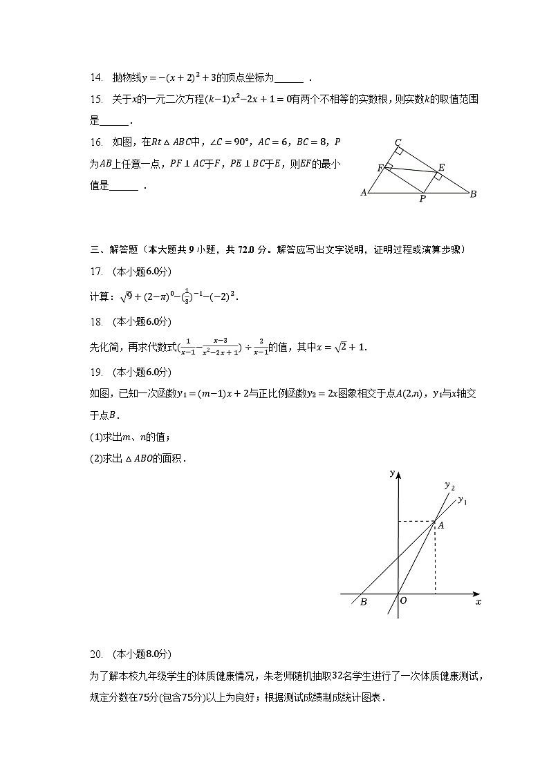 2022-2023学年湖南省长沙市开福区重点学校八年级(下)期末数学试卷(含解析)03