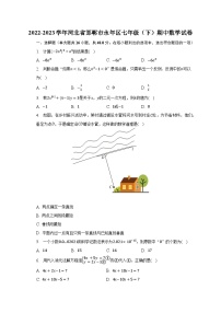 2022-2023学年河北省邯郸市永年区七年级（下）期中数学试卷（含解析）