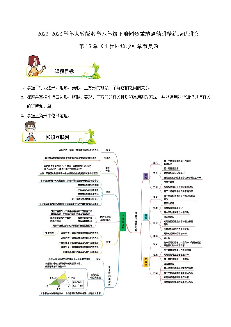 第18章《平行四边形》章节复习(原卷版)第1页