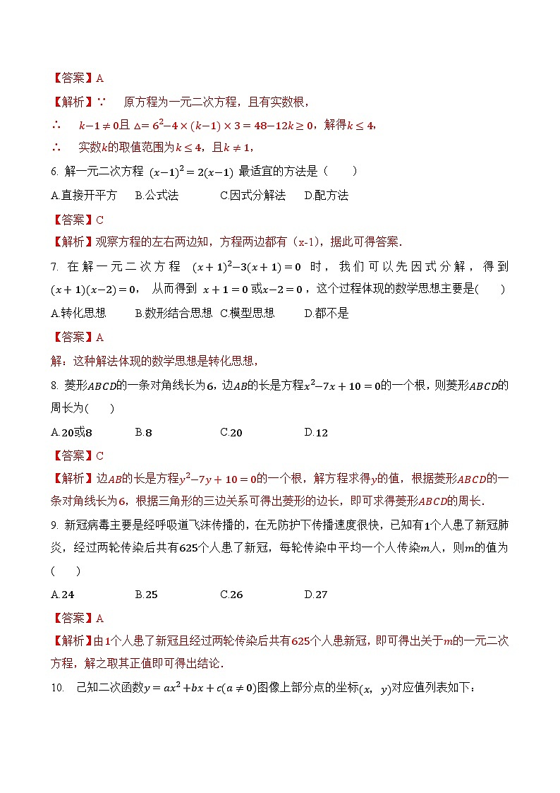 第二章《一元二次方程》(提高卷)(解析版)第2页