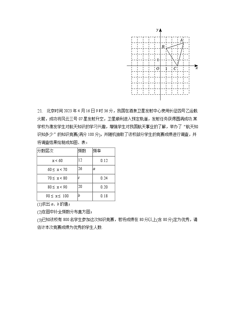 云南省临沧市耿马县2022-2023学年七年级下学期期末数学试卷(含答案)第3页