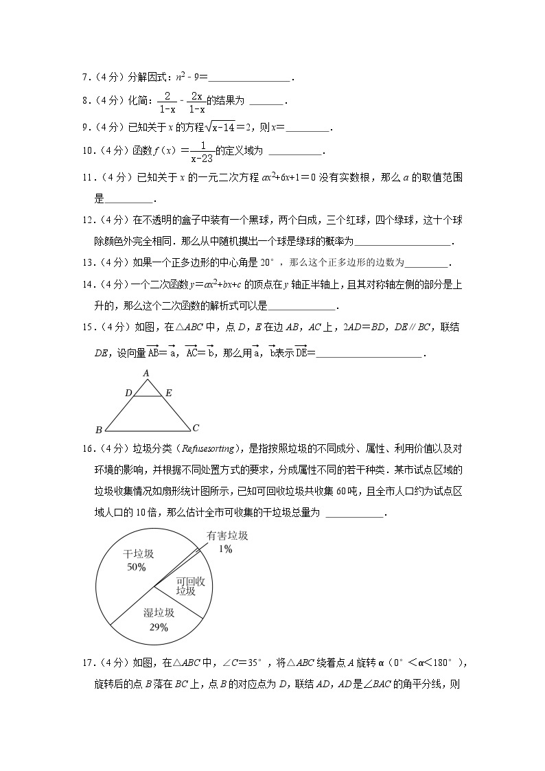 2023年上海市中考数学试卷02