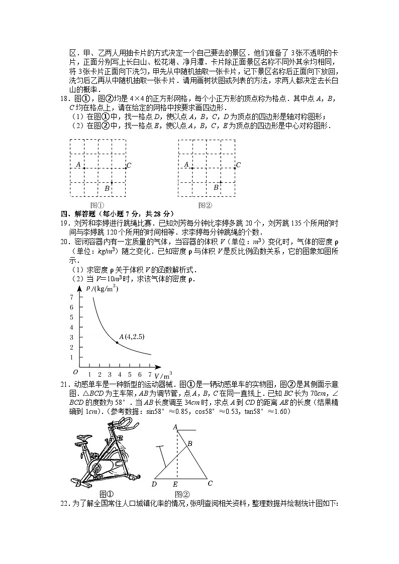 2022年吉林省中考数学试卷03
