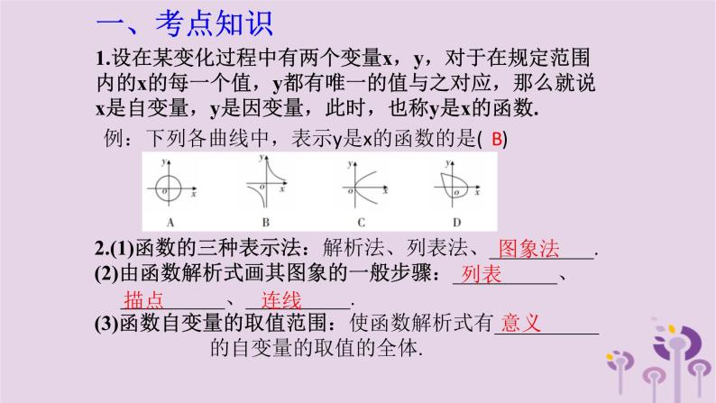 中考数学一轮复习课件第3章函数第10课《变量与函数》（含答案）02