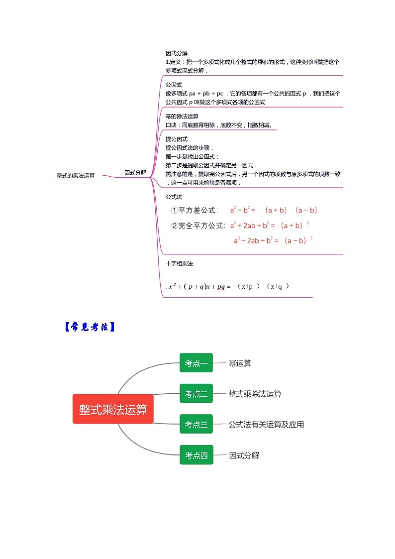 八年级数学上册【满分秘诀】专题07 整式乘法运算(考点突破)(解析版)第2页