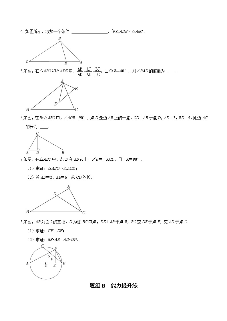 第21课 两个三角形相似的判定-九年级数学上册同步精品讲义（浙教版）03