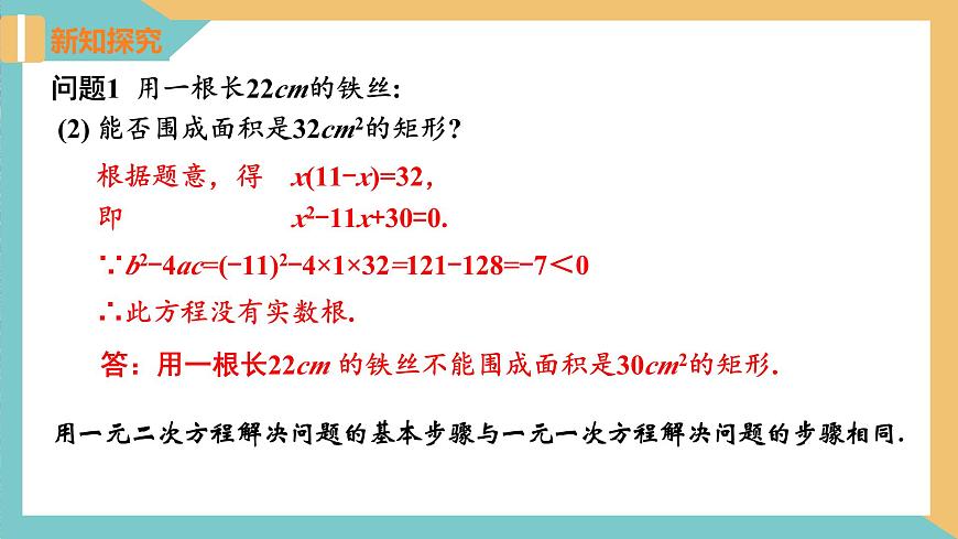 1.4 用一元二次方程解決問題(第1課時 面積問題與平均增長率問題) 課件 蘇科版九上數(shù)學(xué)第6頁