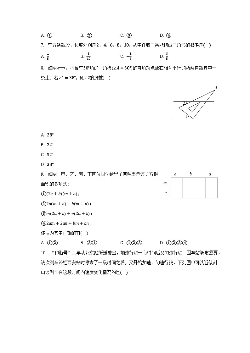 2022-2023学年四川省达州市渠县涌兴中学七年级(下)期末数学试卷(含解析)第2页