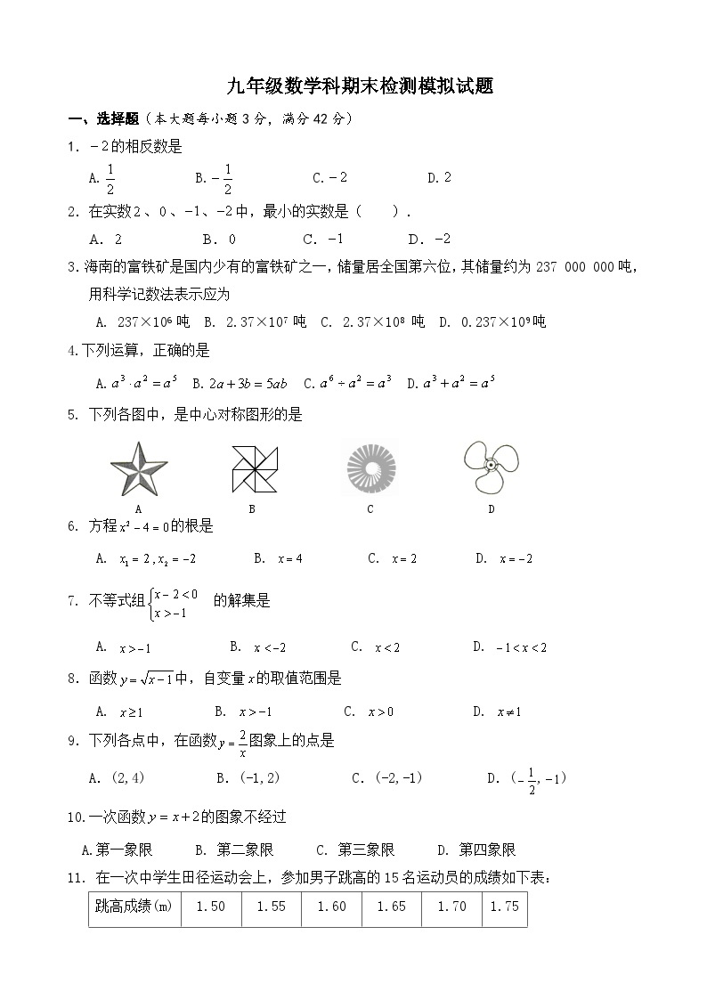 【人教版】九年级上期末数学试卷101