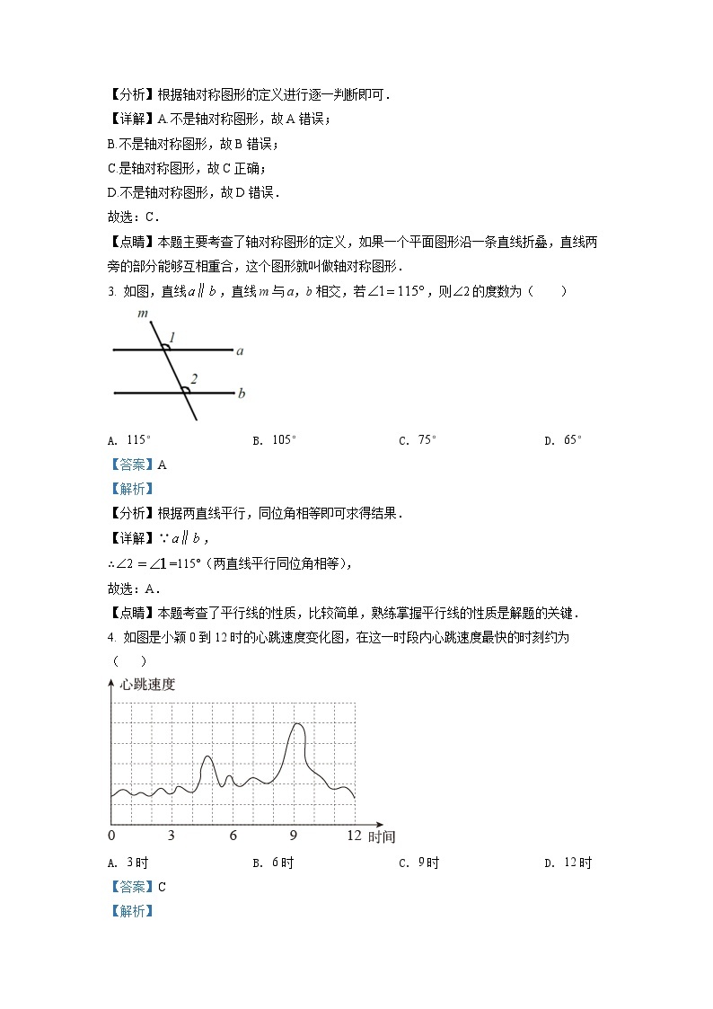 2022年重庆市中考数学真题(B卷)（解析版）02