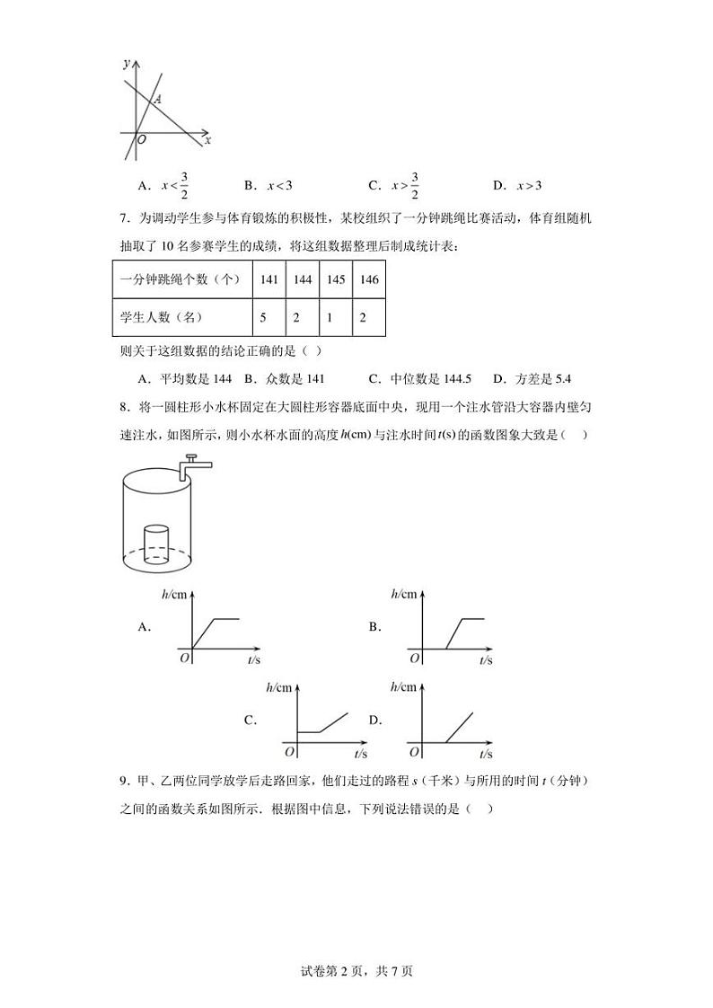 河南省漯河市舞阳县2022-2023学年八年级下学期期末数学试题第2页