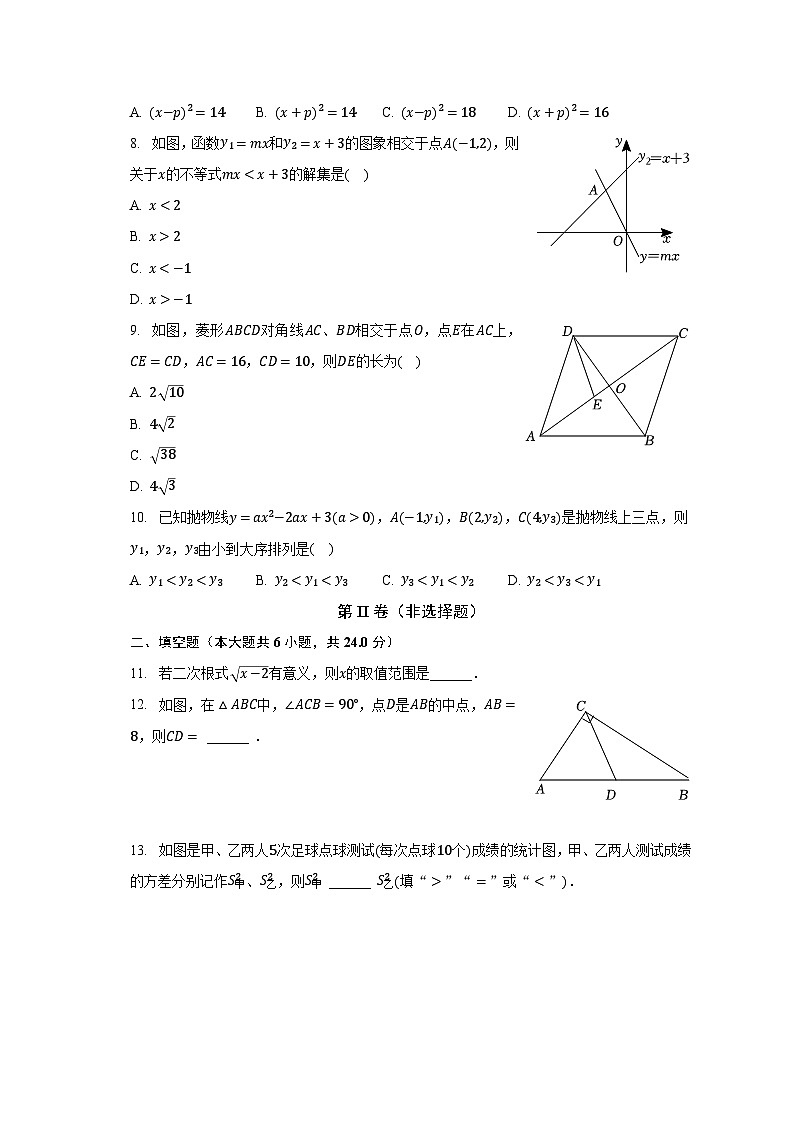 2023-2024學(xué)年福建省福州市鼓樓區(qū)延安中學(xué)九年級(jí)（上）開學(xué)數(shù)學(xué)試卷（含解析）第2頁