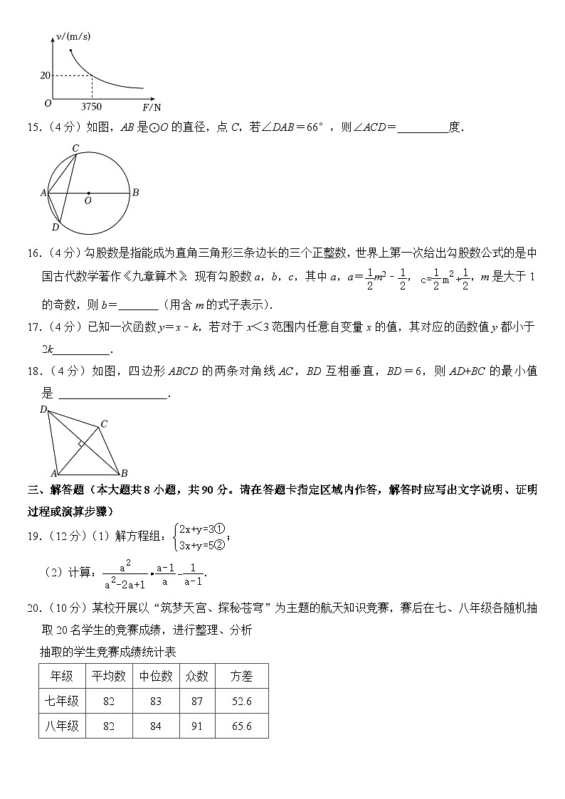 2023年江苏省南通市中考数学试卷【附答案】03