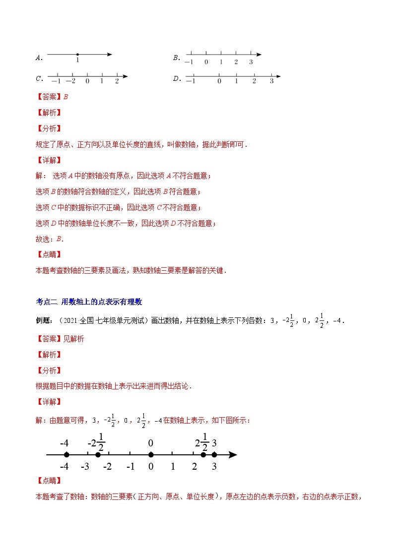 专题02 数轴、相反数、绝对值（重点突围）-【学霸满分】2022-2023学年七年级数学上册重难点专题提优训练（人教版）02