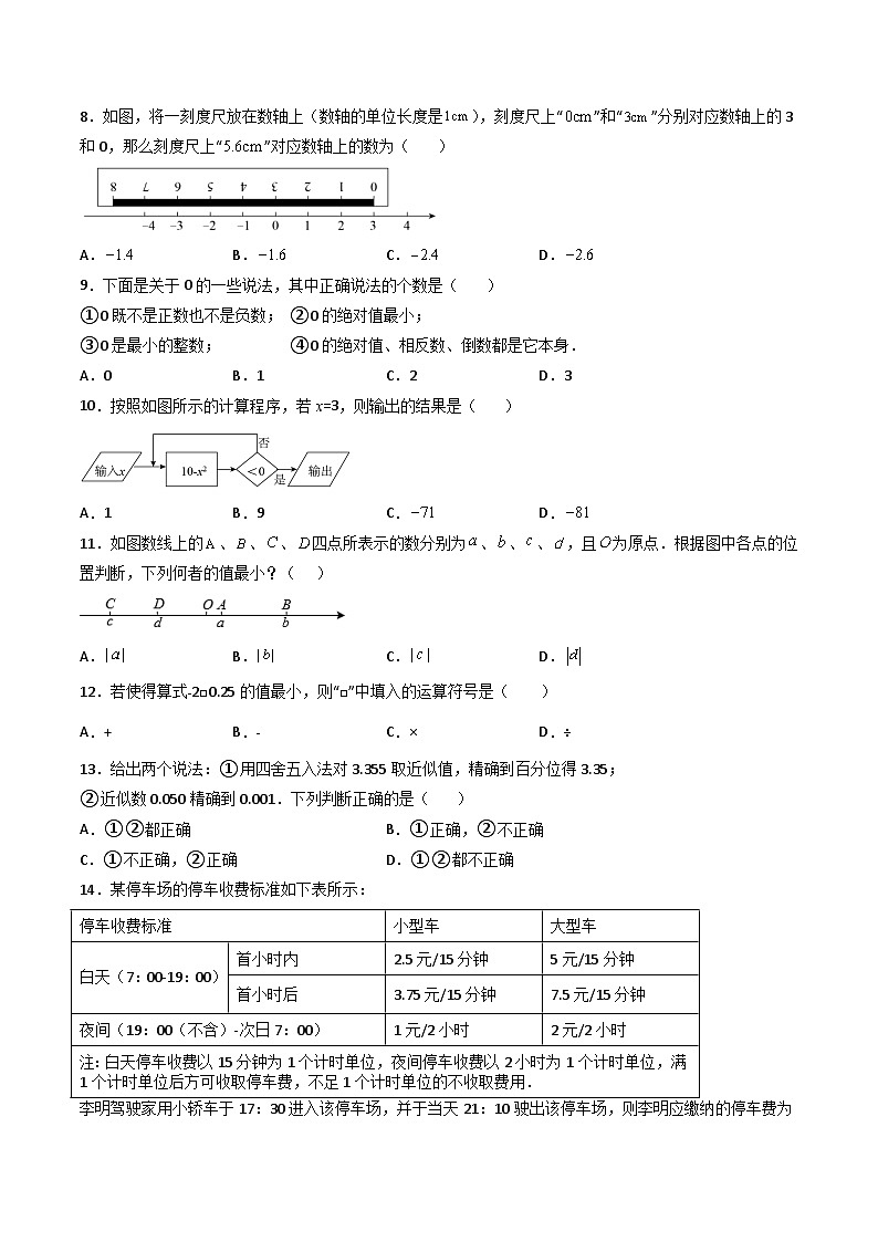 人教版七年级数学上册同步精品讲练测 第1章 有理数(单元测试)(2份打包,原卷版+教师版)02