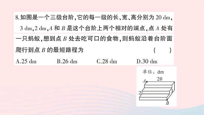 2023八年级数学上册第一章勾股定理综合训练作业课件新版北师大版08