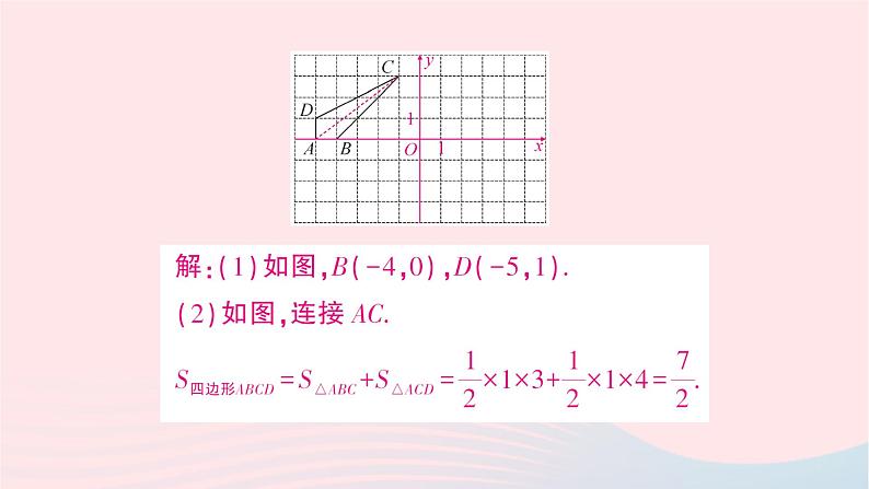 2023八年级数学上册第三章位置与坐标专题训练五平面直角坐标系中图形面积的有关计算作业课件新版北师大版第5页