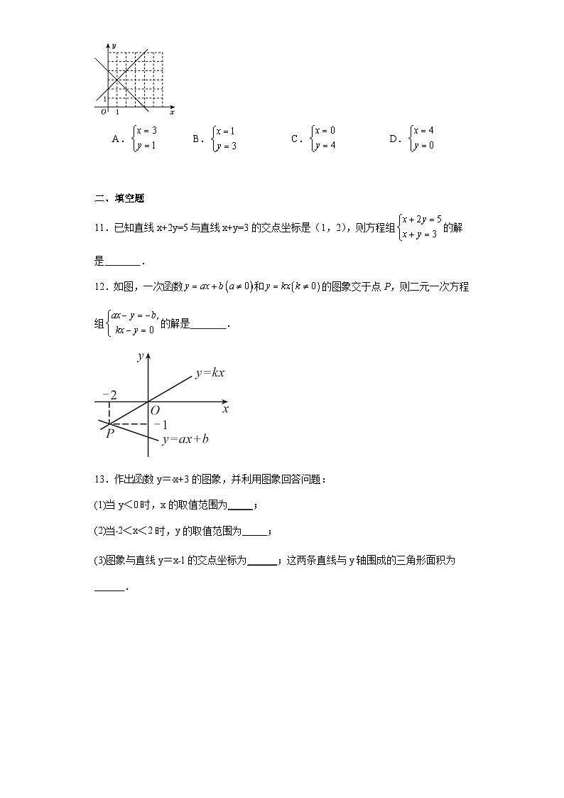 5.6二元一次方程与一次函数提升练习-北师大版数学八年级上册03