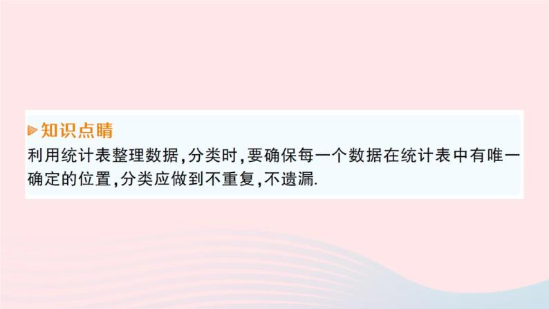 2023七年级数学上册第5章数据的收集与整理5.2数据的整理作业课件新版沪科版04