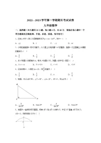 浙江省绍兴市诸暨市2023届九年级上学期期末考试数学试卷(含解析)